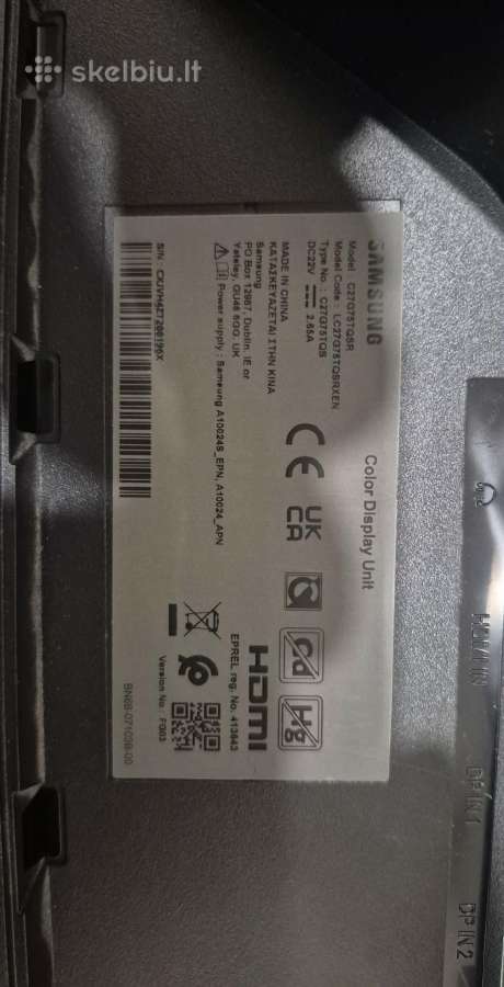 Samsung odyssey G7 curved 27 dalimis - nuotraukos Nr. 3