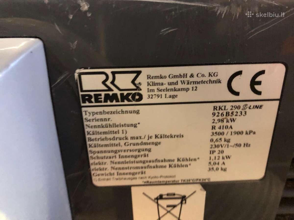 Kondicionierius mobilus Rlk 290+350 Remko - nuotraukos Nr. 4