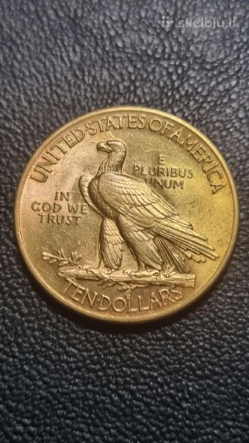 Parduodu 10 auksiniu doleriu moneta 1915 m - nuotraukos Nr. 3