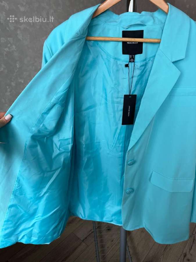 Vero Moda naujas šviesiai mėlynas blazer Eu40/m-l - nuotraukos Nr. 3