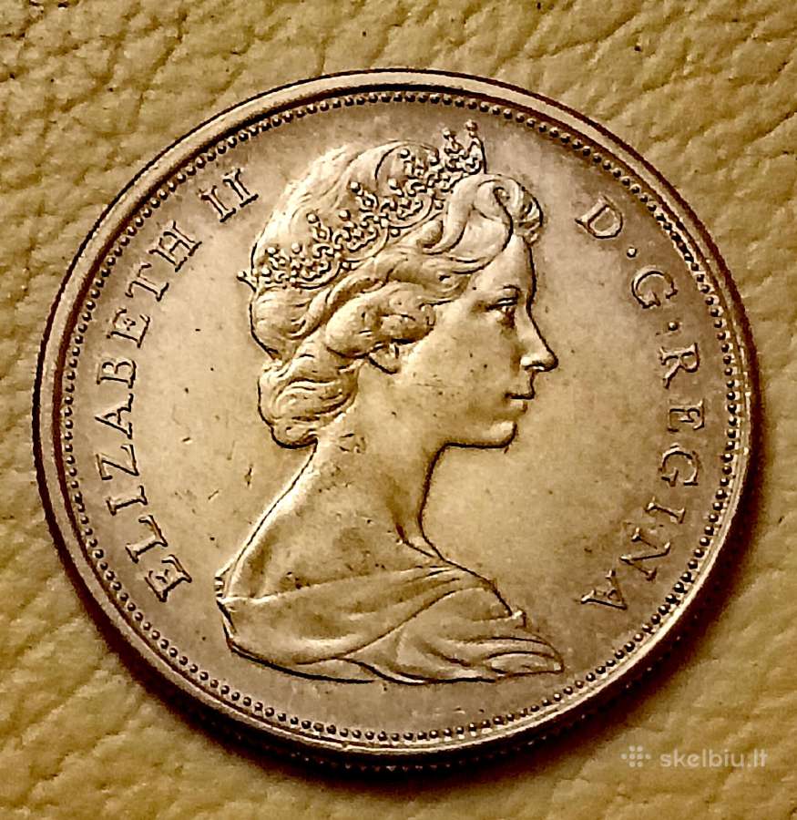Sidabrinė 1966 m. Kanados 50 centų moneta. - nuotraukos Nr. 2
