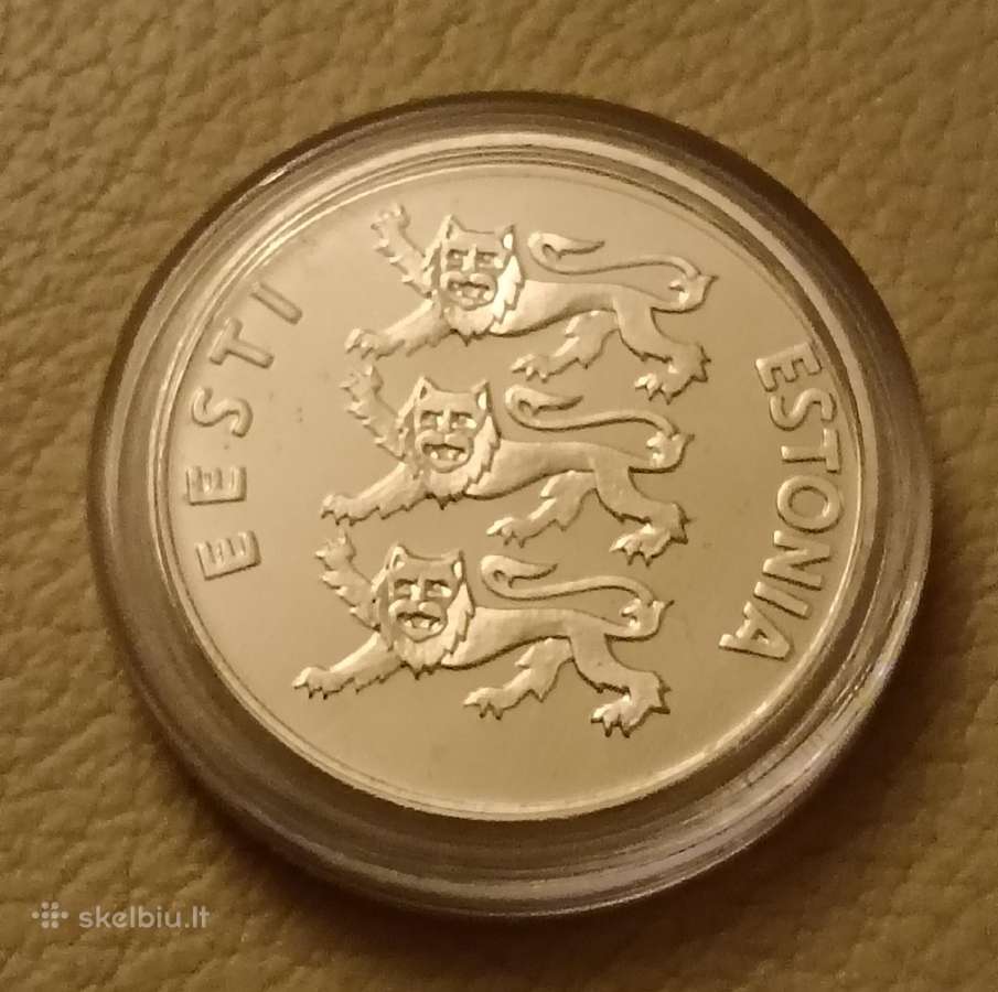 Estijos 1992 metų 100 kronų proginė moneta - nuotraukos Nr. 2