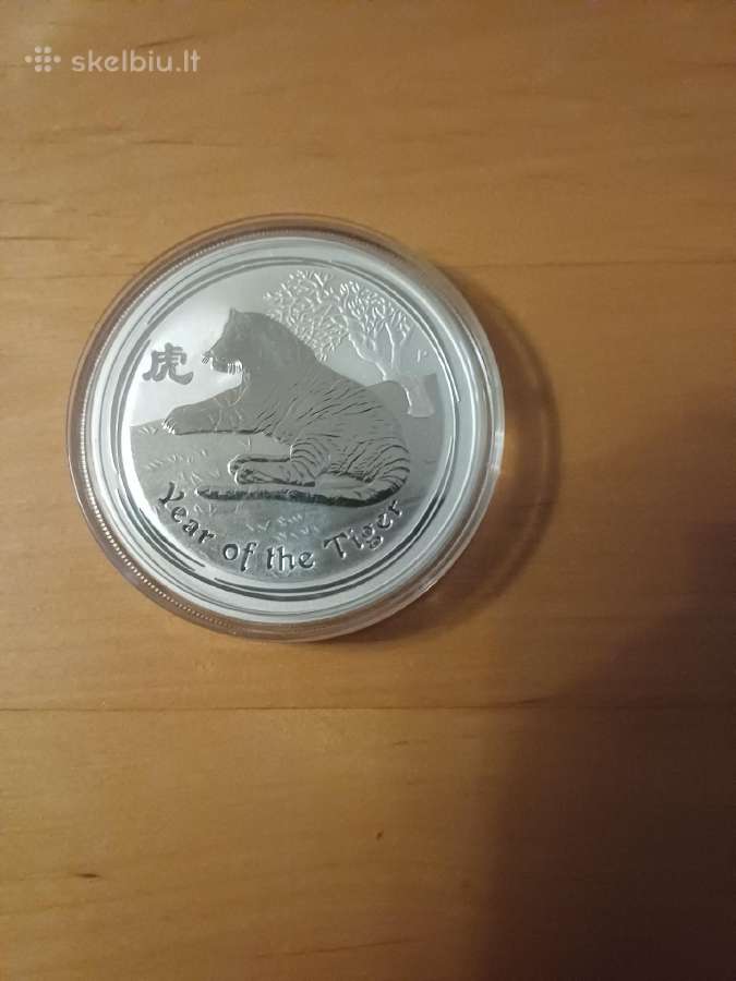 1 oz moneta -lunar ll-2010-tigro metai - nuotraukos Nr. 3