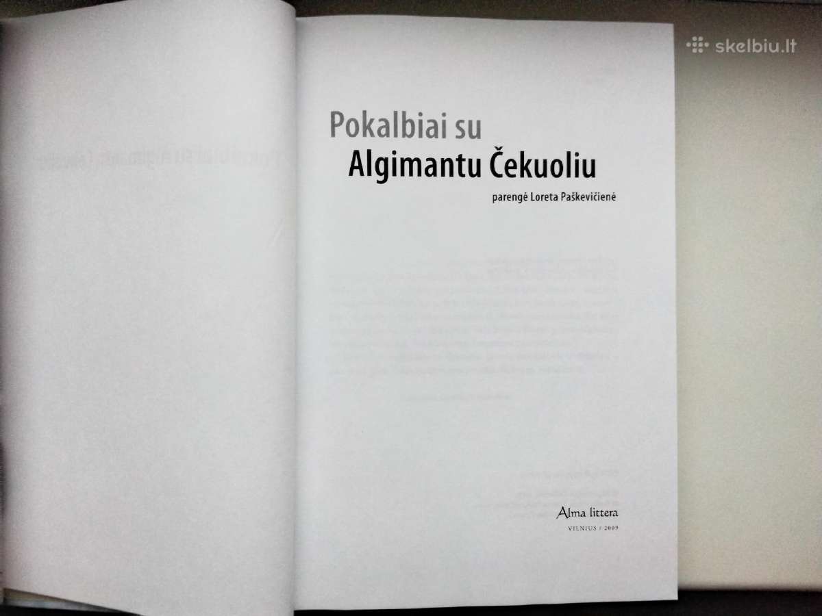 A. Čekuolis. Faktai ir šypsenos. Pokalbiai su Algi - nuotraukos Nr. 16