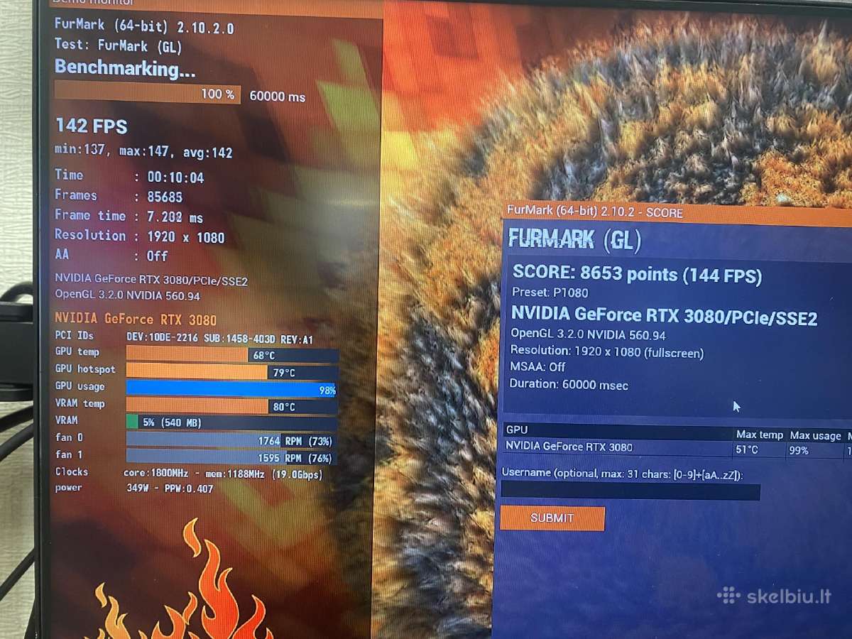 Aorus Rtx 3080 Xtreme 10g - nuotraukos Nr. 16