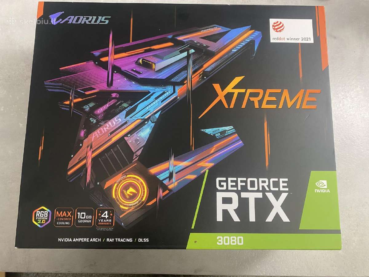 Aorus Rtx 3080 Xtreme 10g - nuotraukos Nr. 8