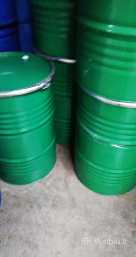 Metalinės statinės 200ltr su nuimamu dangčiu