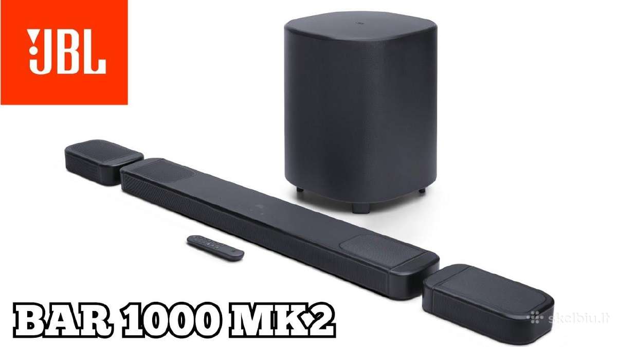 Jbl Bar 1000 Mk2 7.1.4 juoda - Garso sistema - nuotraukos Nr. 2