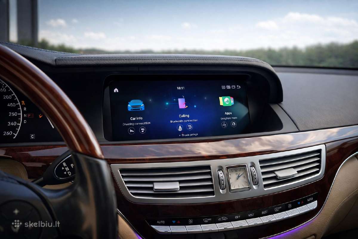 Mercedes Benz W221 Android 8+128g su Carplay
