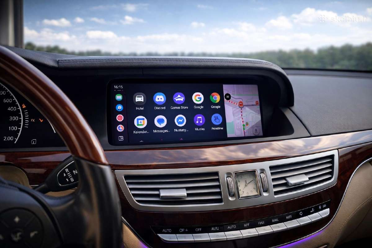 Mercedes Benz W221 Android 8+128g su Carplay - nuotraukos Nr. 5