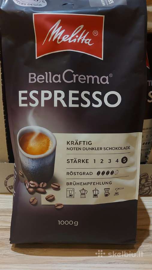 Kavos pupelės Melitta Bellacrema Espresso 1kg
