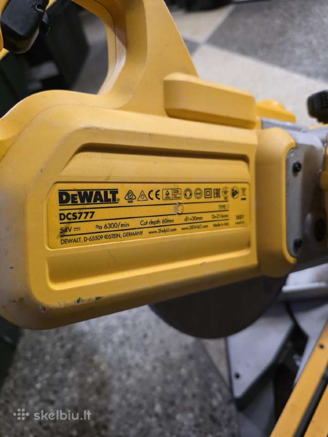 Dewalt Dcs777n 54v Flexvolt skersavimo pjūklas - nuotraukos Nr. 3
