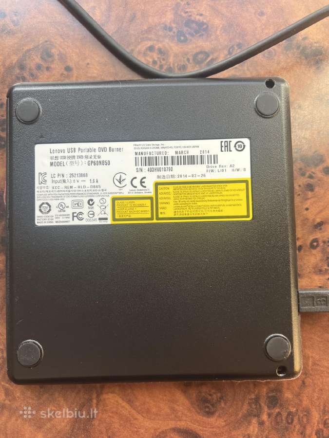 Lenovo Usb nesiojamas disku nuskaitymo priedas - nuotraukos Nr. 2