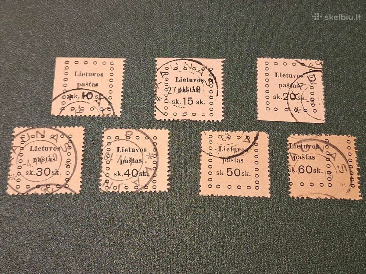 Lietuva 1919 m. III Kauno laida, antsp. su dvig.p.