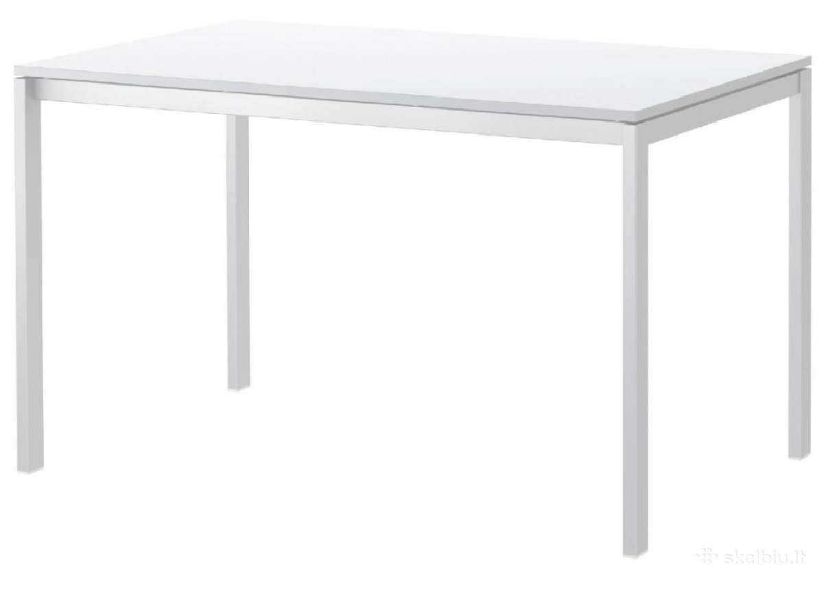 Stalas Ikea Melltorp (baltas) 125x75
