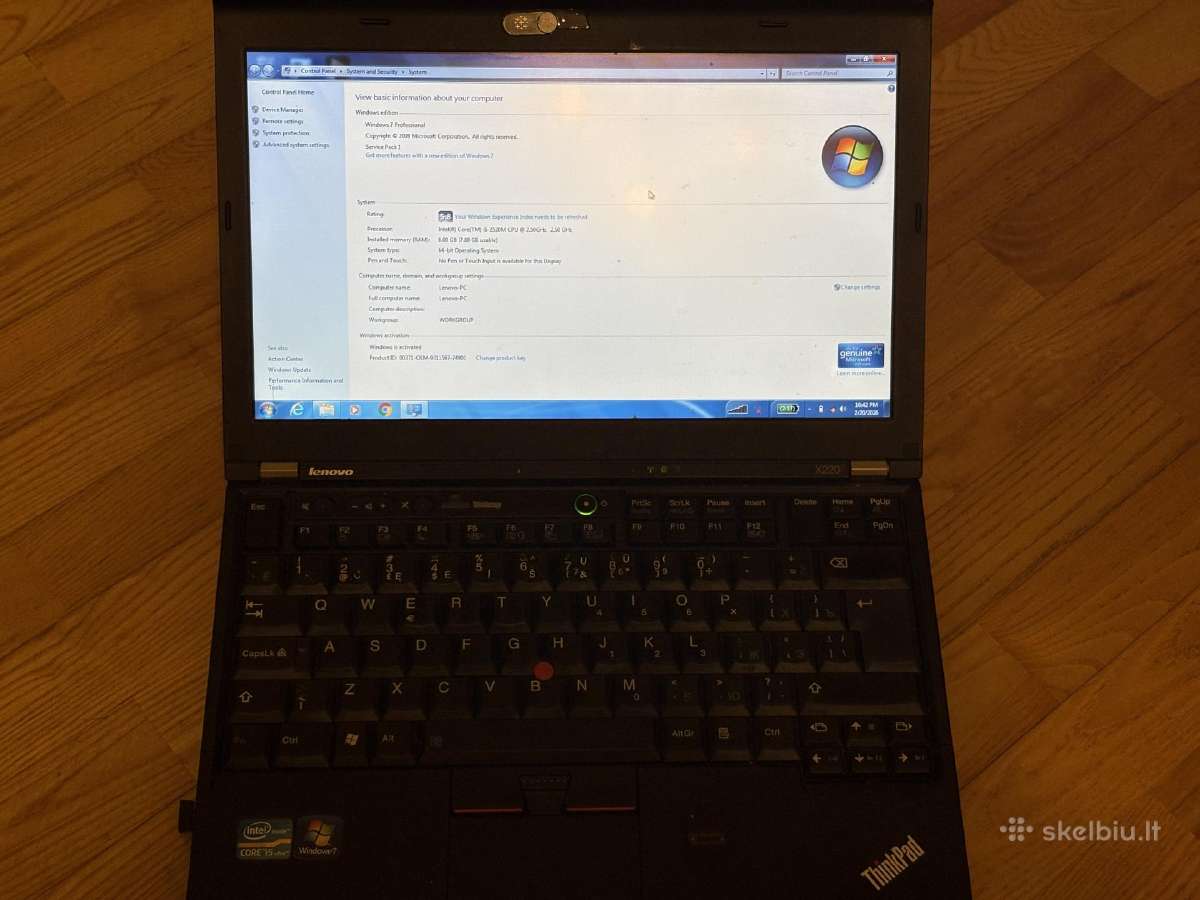 Lenovo Thinkpad x220