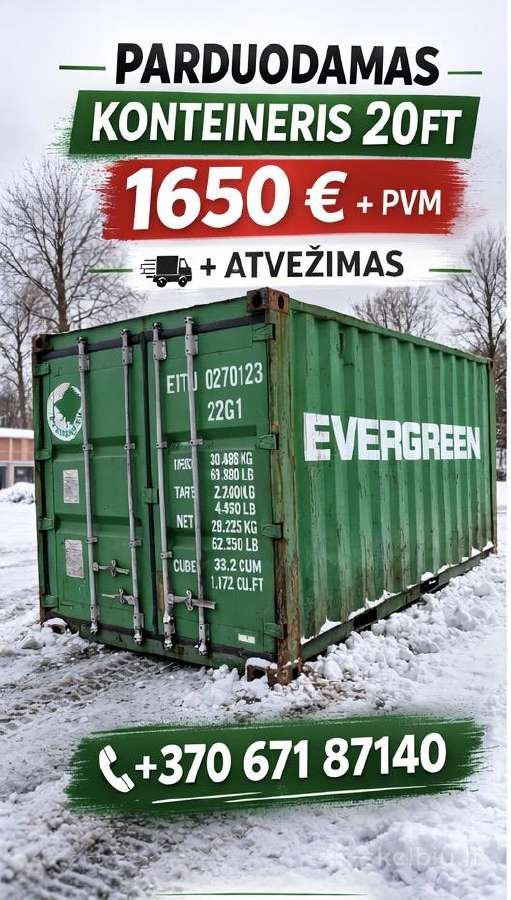 Jūrinių Konteineriu nuoma pardavima ir pristatymas - nuotraukos Nr. 25