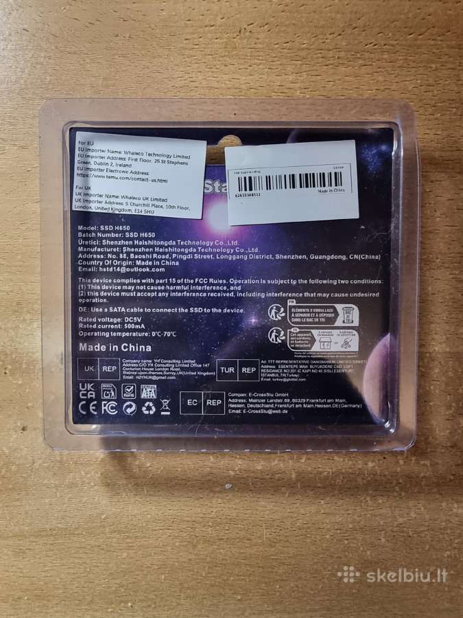 SSD diskas Buking 512 GB naujas neispakuotas - nuotraukos Nr. 2