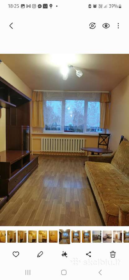 Tvarkingas, šiltas 1 kambario butas bendrabutyje