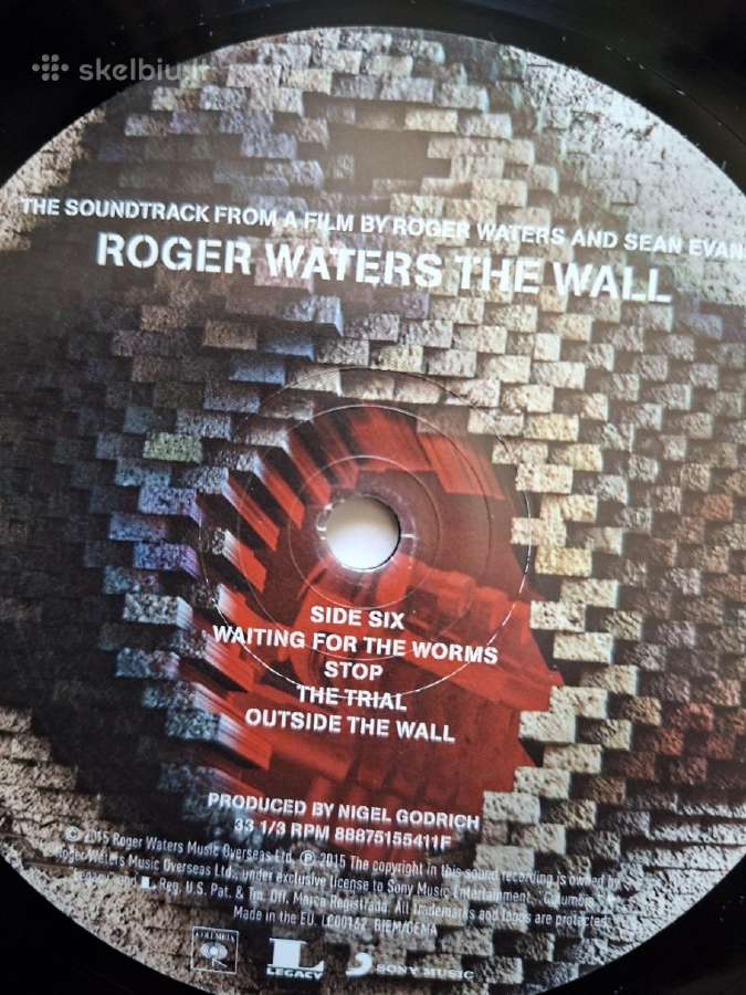 Roger Waters 2015 The Wall 3lp - nuotraukos Nr. 10