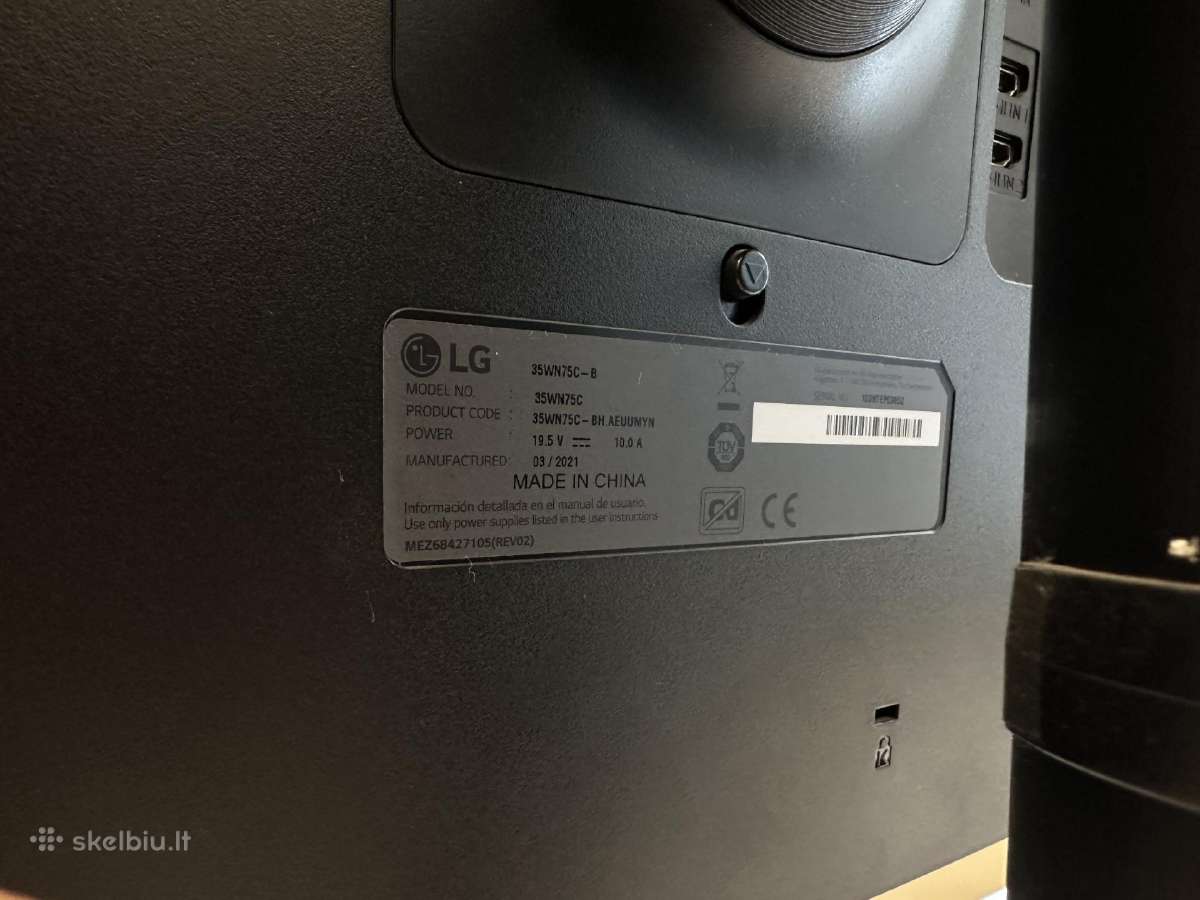 Monitorius LG 35wn75c ultrawide - nuotraukos Nr. 5
