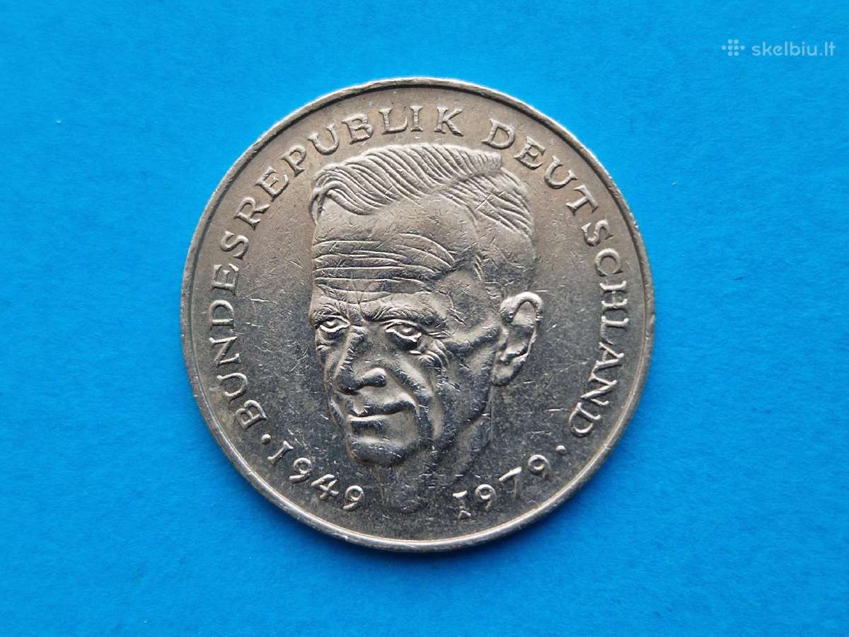 Vokietijos (VFR) 2 markių nominalo monetos - nuotraukos Nr. 6