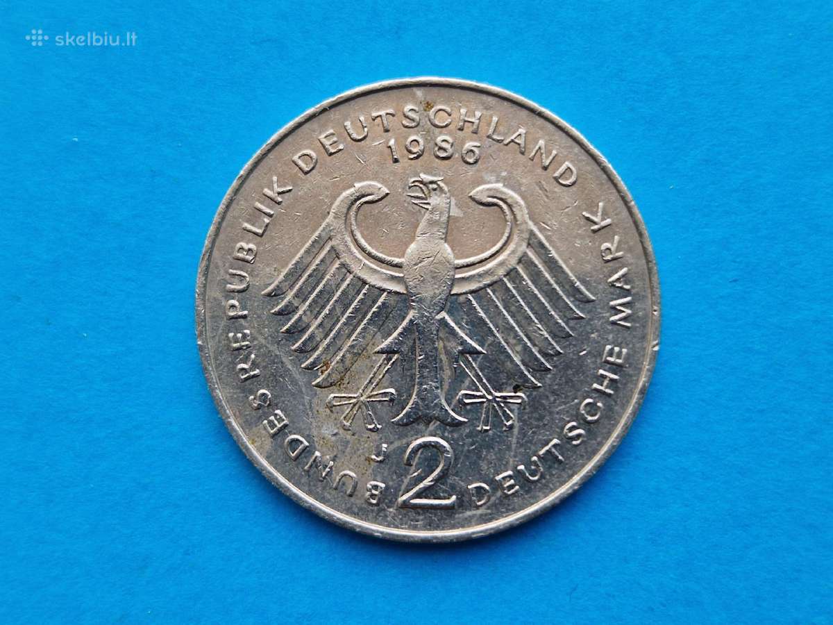 Vokietijos (VFR) 2 markių nominalo monetos - nuotraukos Nr. 5