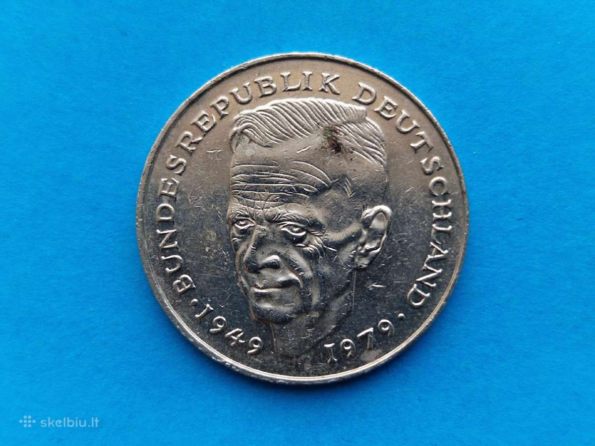 Vokietijos (VFR) 2 markių nominalo monetos - nuotraukos Nr. 4