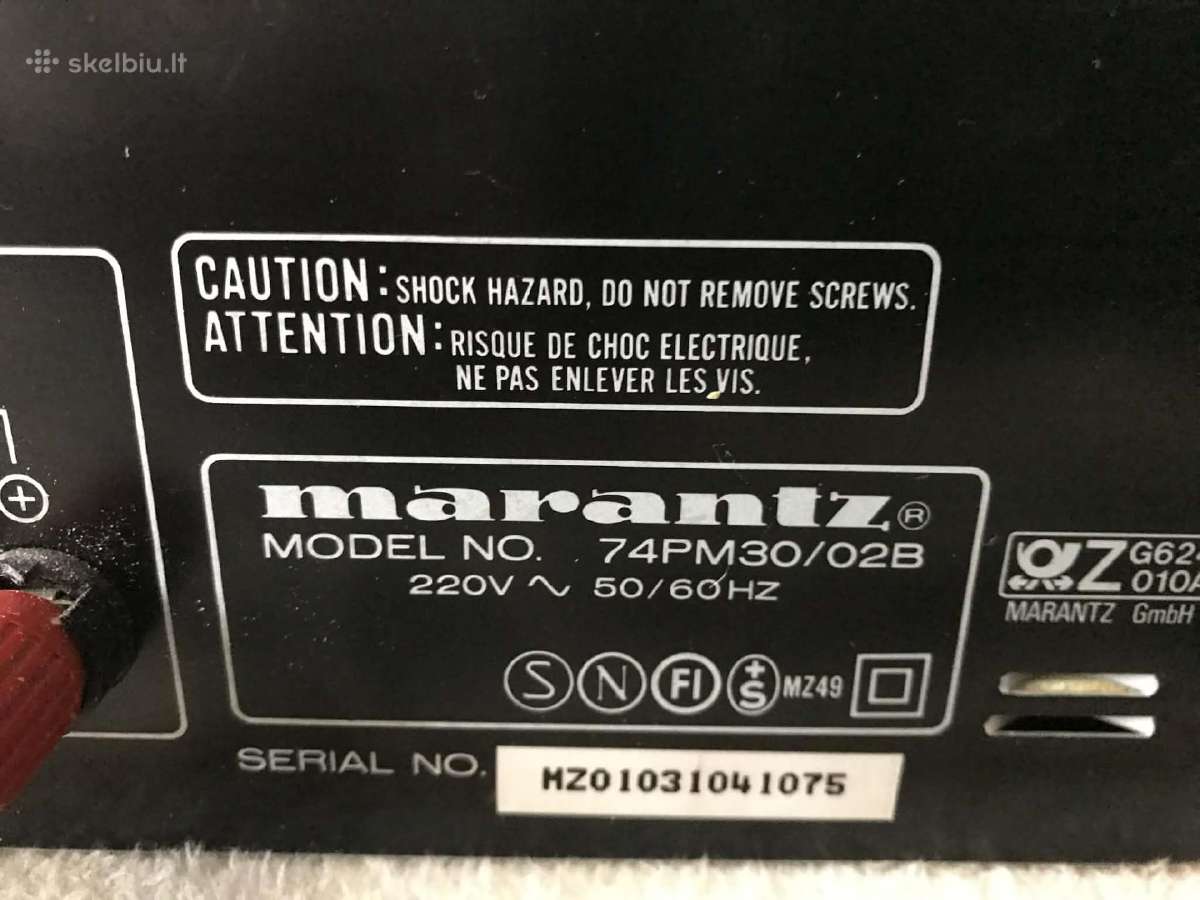 Marantz Pm-30 – tikras Made in Japan sunkiasvoris - nuotraukos Nr. 8