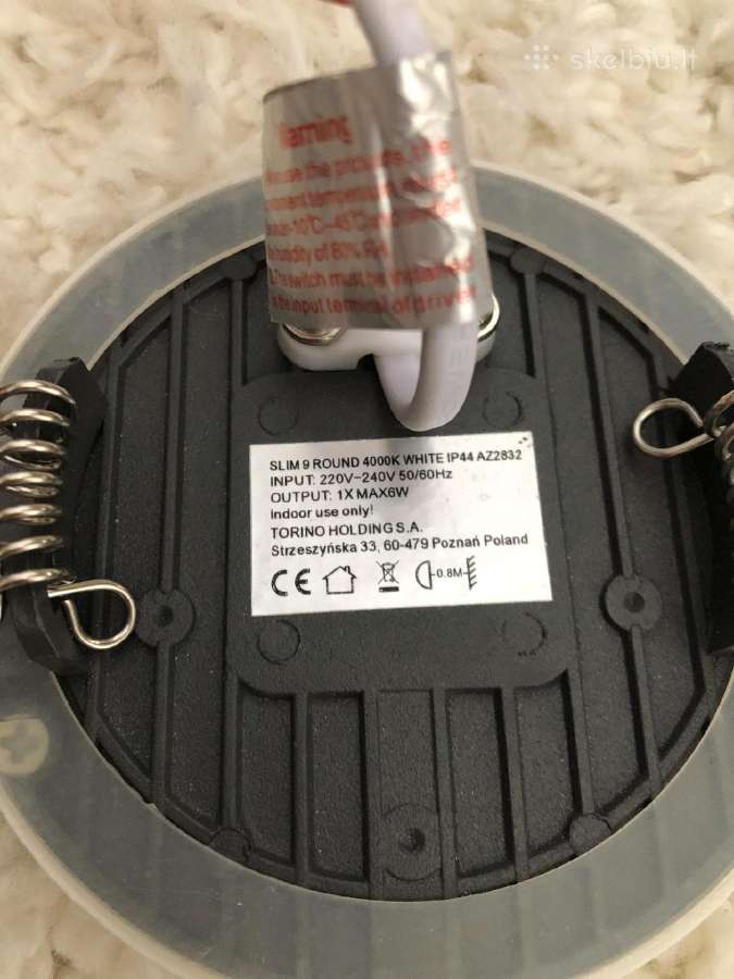 6w LED Įmontuojama panelė Slim Round - nuotraukos Nr. 3