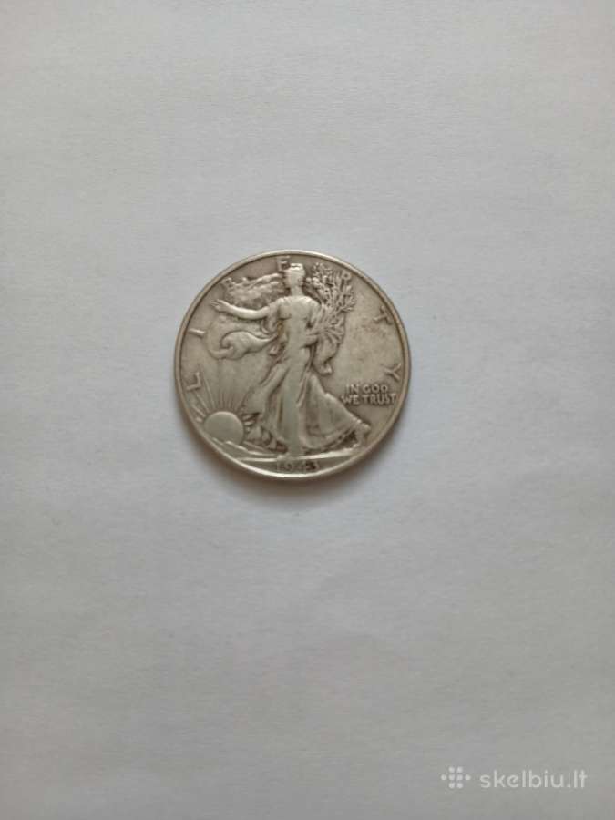JAV 1943 Half Dollar