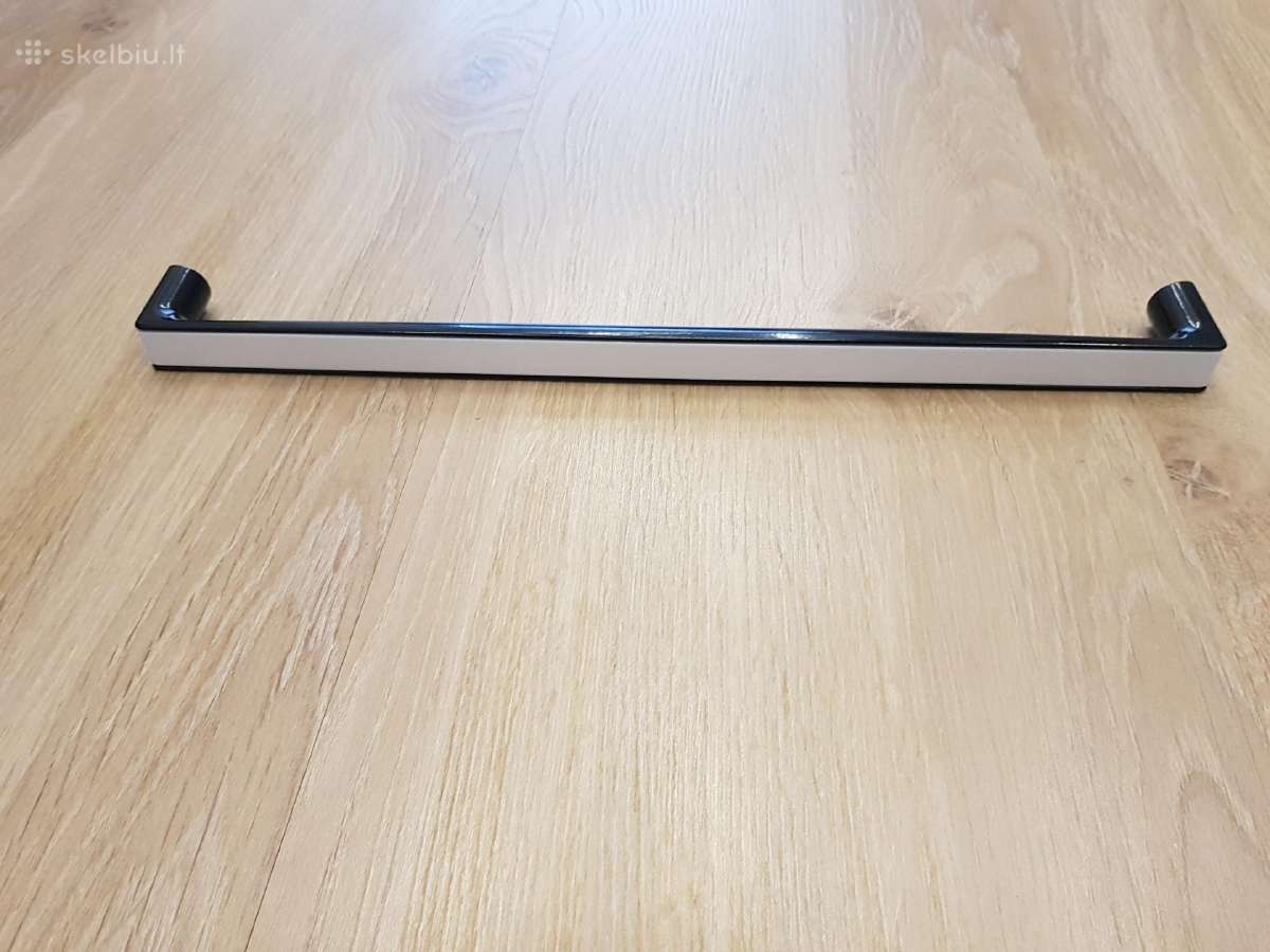 Rankenėlės metalinės baldams balta/juoda 32 cm. - nuotraukos Nr. 2