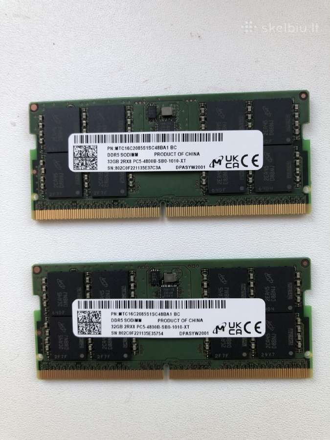 1x 32gb RAM ddr5