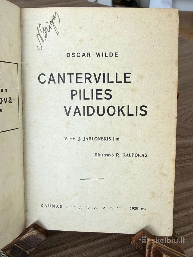 Canterville pilies vaiduoklis 1928 m. - nuotraukos Nr. 2