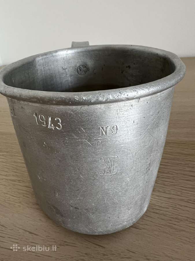 Karo laikų puodelis 1943 - nuotraukos Nr. 3