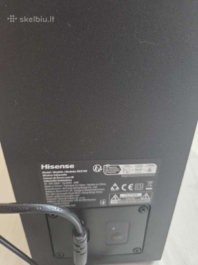 Hisense Hs2100 2.1 garso sistema - nuotraukos Nr. 4