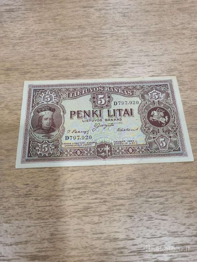 1929 5 litai