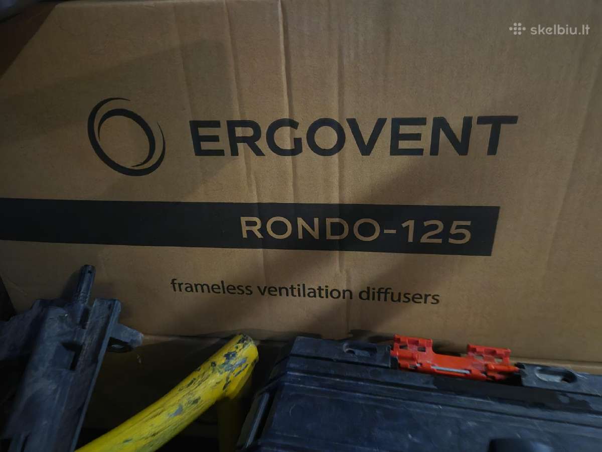 Ergovent rondo 125 priglaistomi difuzoriai