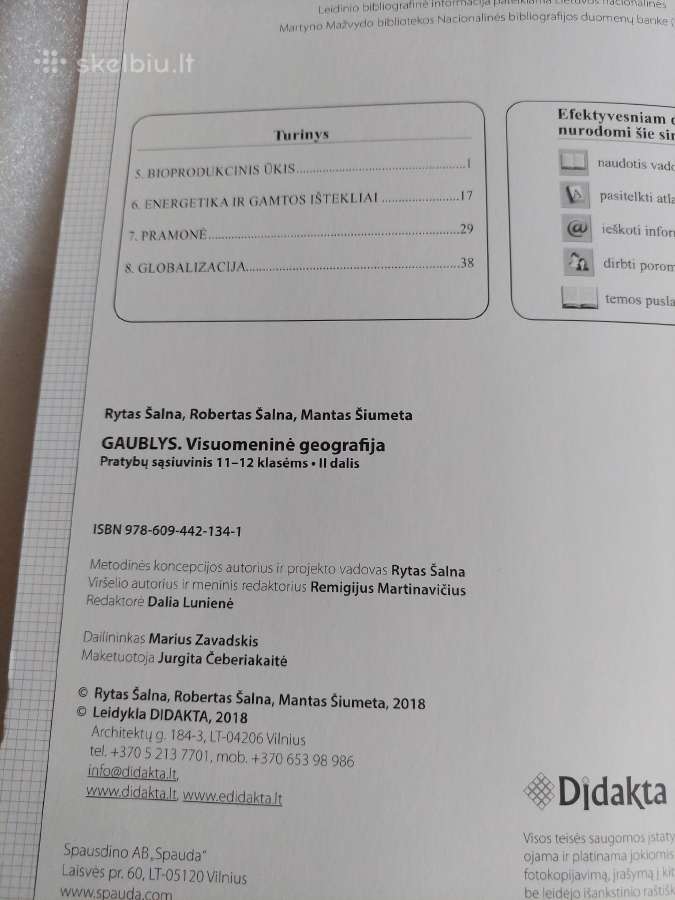 Geografijos pratybų sąsiuvinis 11-12 klasėms - nuotraukos Nr. 2