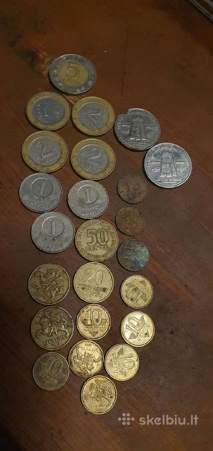 735 Lietuvisku centu ir litu monetos - nuotraukos Nr. 8