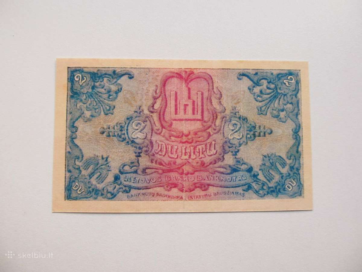 2 litai , Lietuva , 1922 lapkritis - nuotraukos Nr. 2