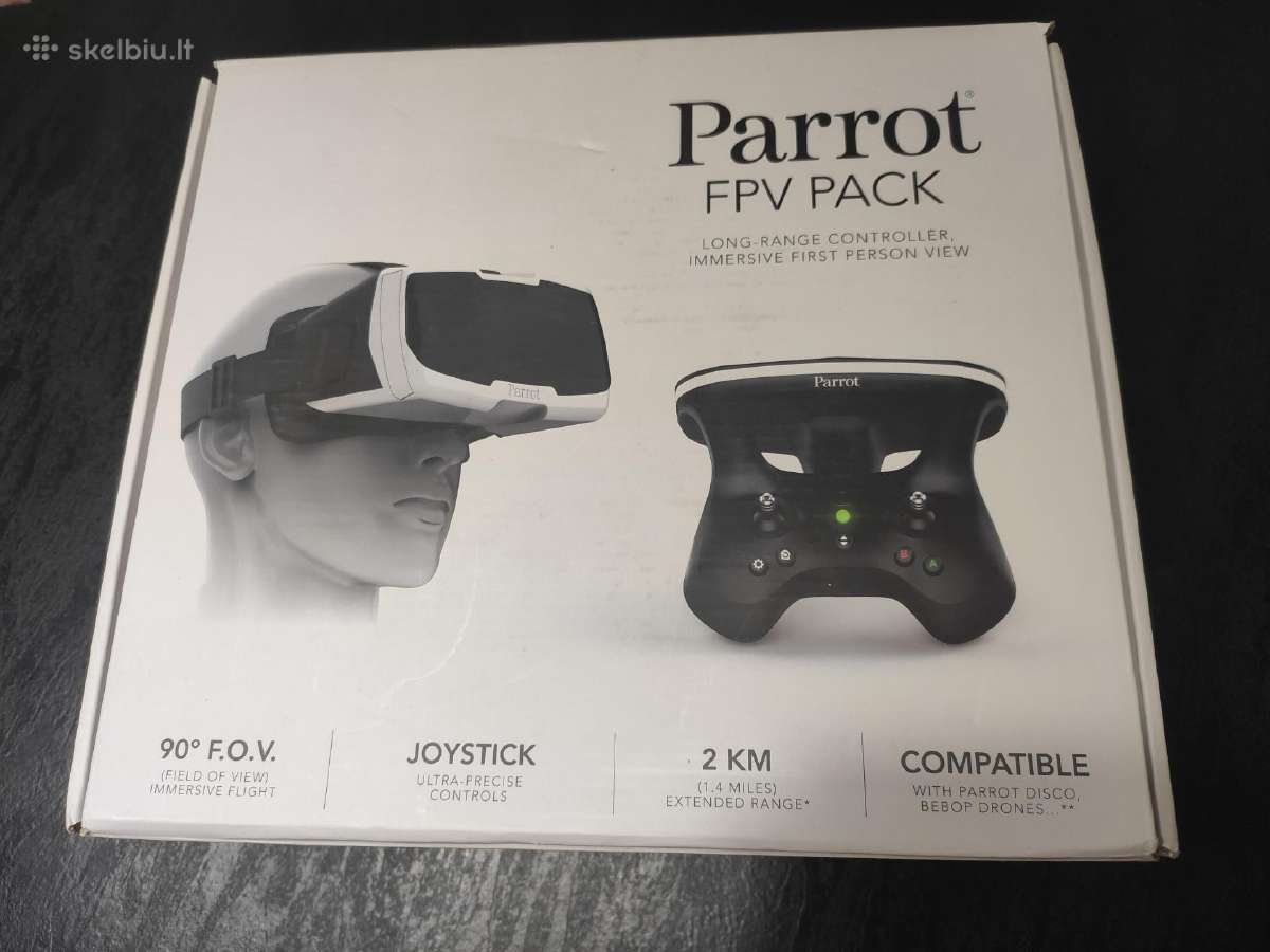 Parrot fpv akiniai ir drono pultelis