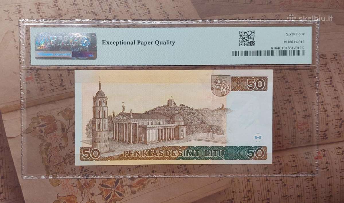 50 litų 1998 Lietuva Pmg 64 - nuotraukos Nr. 2