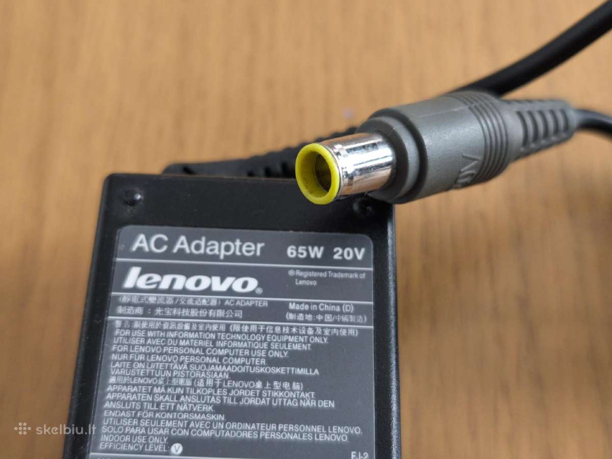 Lenovo įkroviklis adapteris 65w - nuotraukos Nr. 2