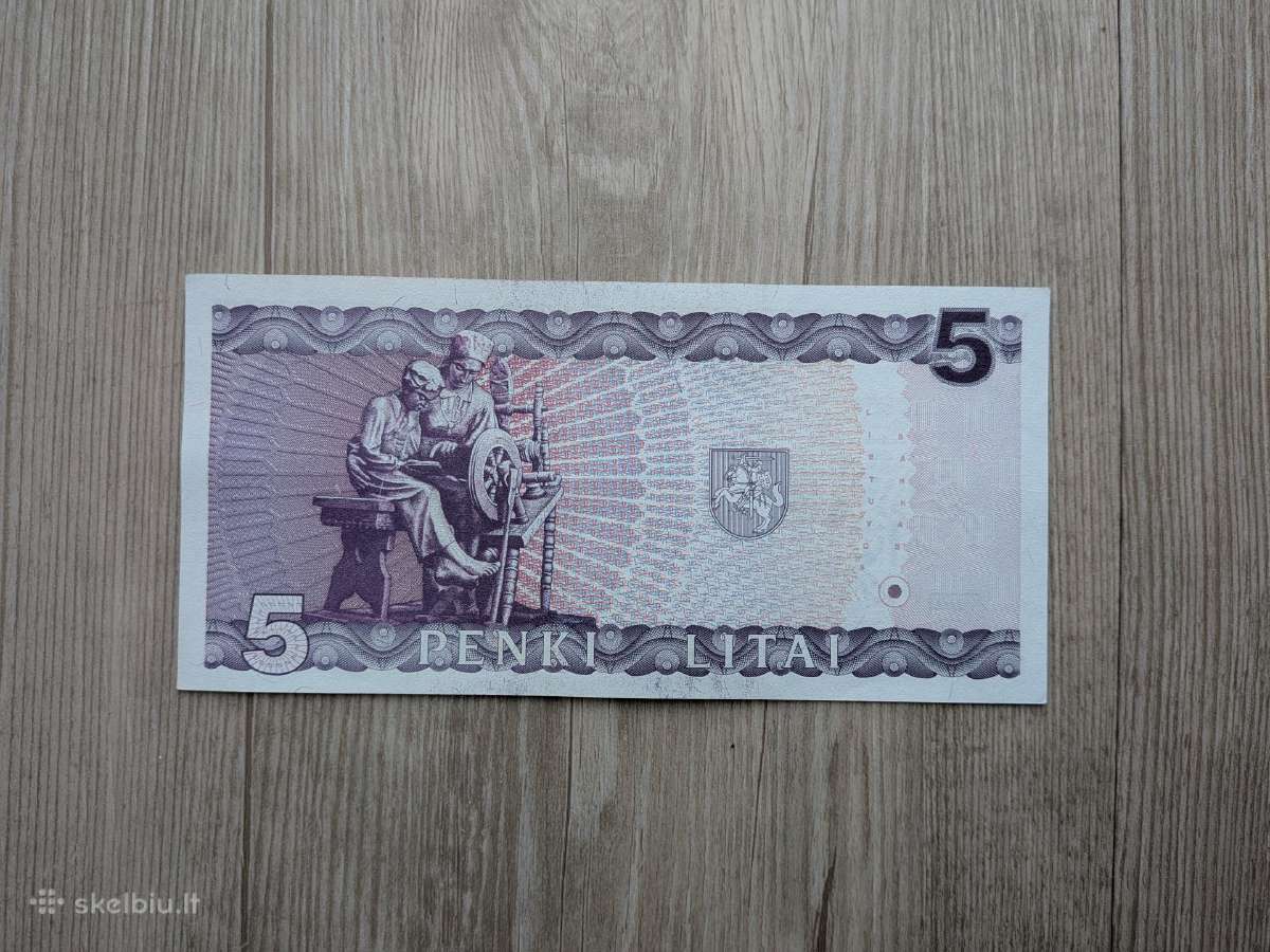 5 litai Jablonskis kolekcinio stovio - nuotraukos Nr. 2