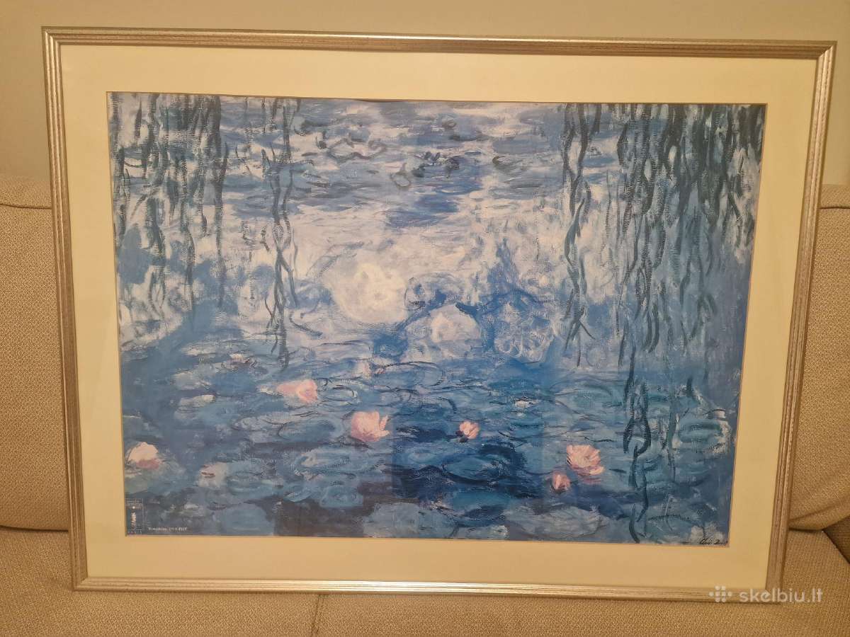 Parduodu Monet lelijų paveikslų reprodukcojas
