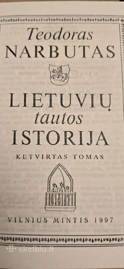 Teodoras Narbutas "Lietuvių tautos istorija" 3 kn. - nuotraukos Nr. 9