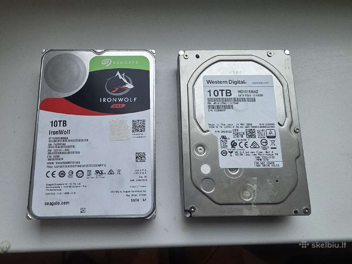 10tb Sata 3.5inch kieti diskai