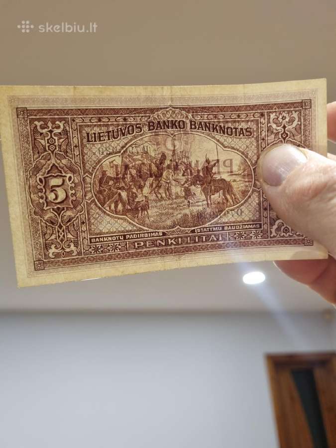 1929 5 litai - nuotraukos Nr. 3