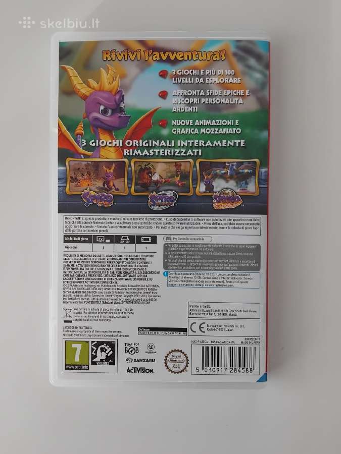 Nintendo Switch Spyro žaidimas - nuotraukos Nr. 2